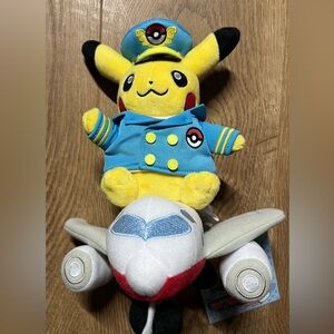 Pokemon Center 2017 Airplane Pikachu Plush